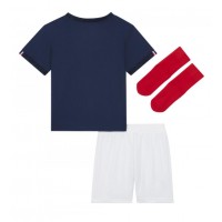 Camiseta Francia Primera Equipación para niños Mundial 2022 manga corta (+ pantalones cortos)